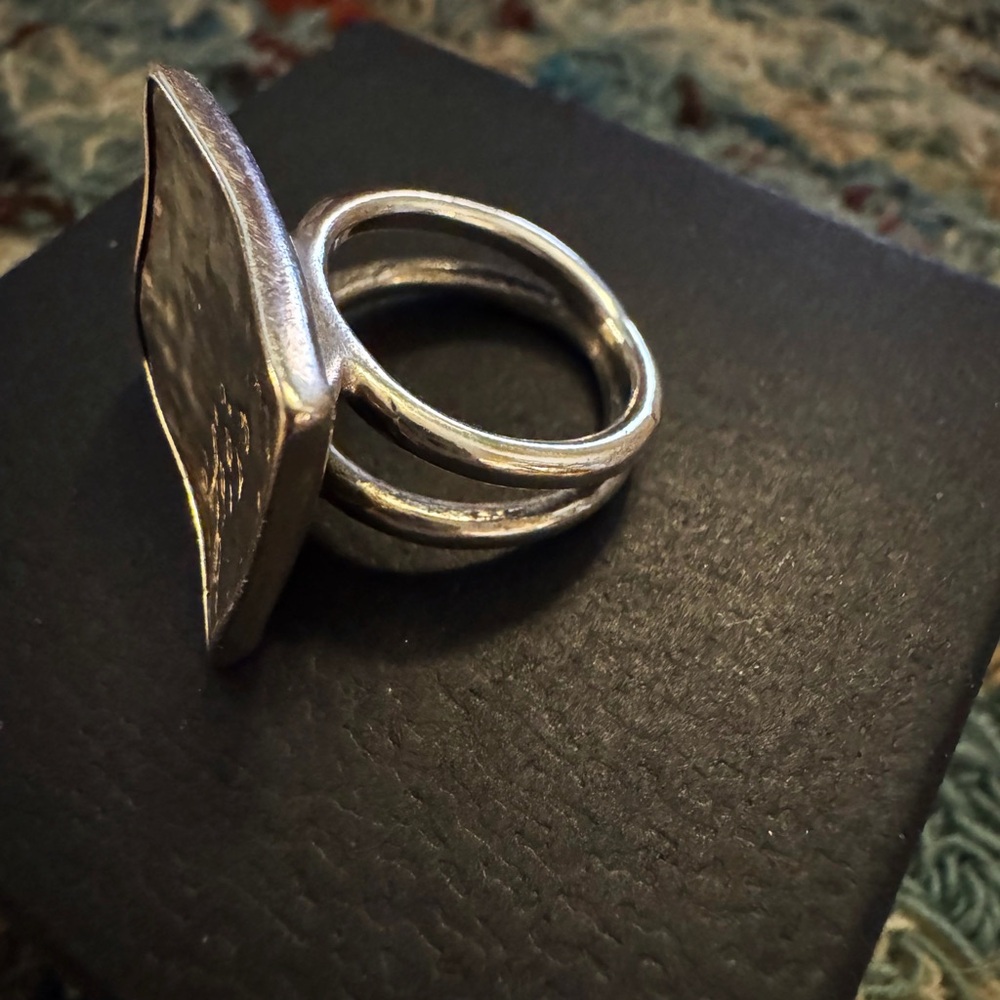 Silpada Silver Square Textured Ring - image 2